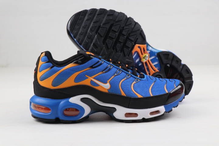 Men Nike Air Max PLUS Blue Orange Black White